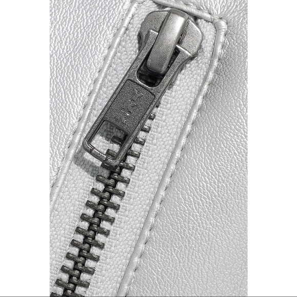 NWT Rebecca Minkoff Metallic Faux Leather Skirt - Picture 7 of 13